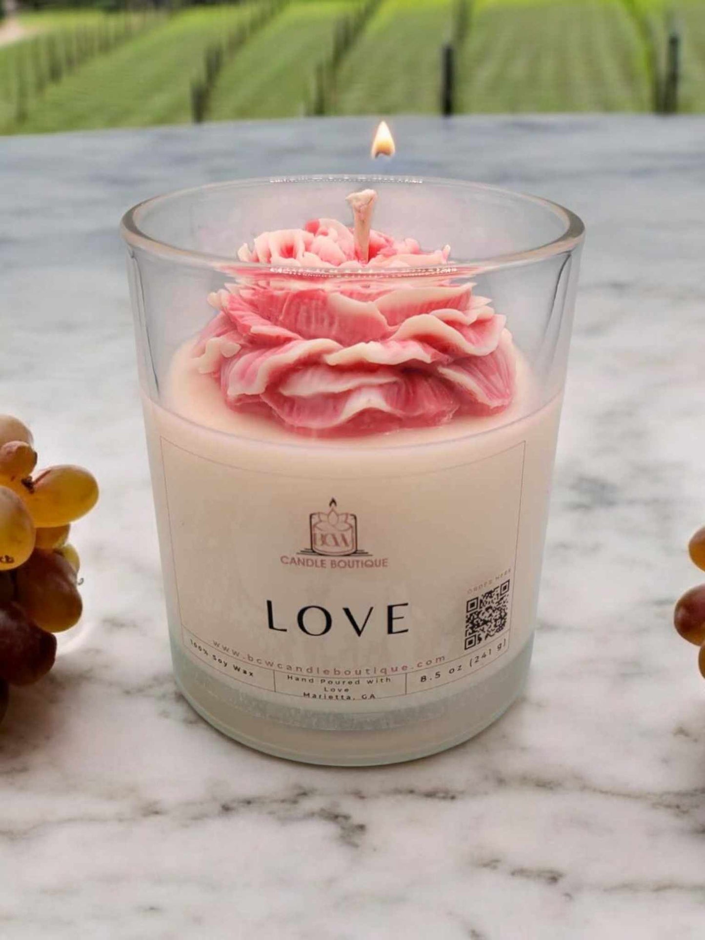 lovers candle, cotton wick candle, cozy candle, aesthetic candle, long lasting candle, beautiful candle, luxury candle, relaxation candle, floral candles